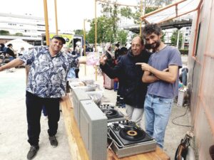 DJ set sur électrophone avec Farid, 2023