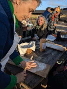 Guerlesquin - fête de départ, atelier chapati